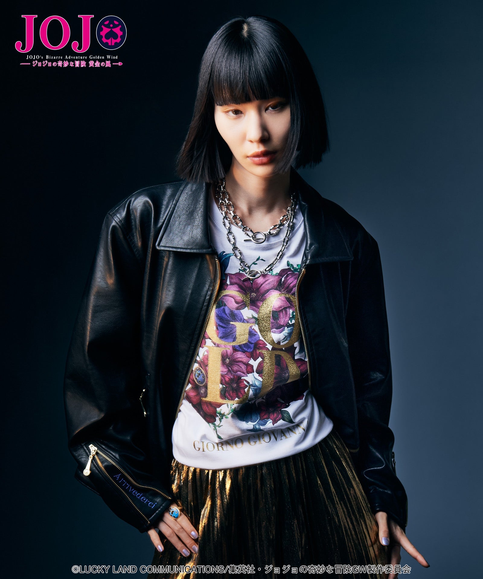 Jojo's Bizarre Adventure x Glamb Fashion Collection - Giorno Giovanna T-Shirt II (2 Types) [Pre-Order Nov 2026]
