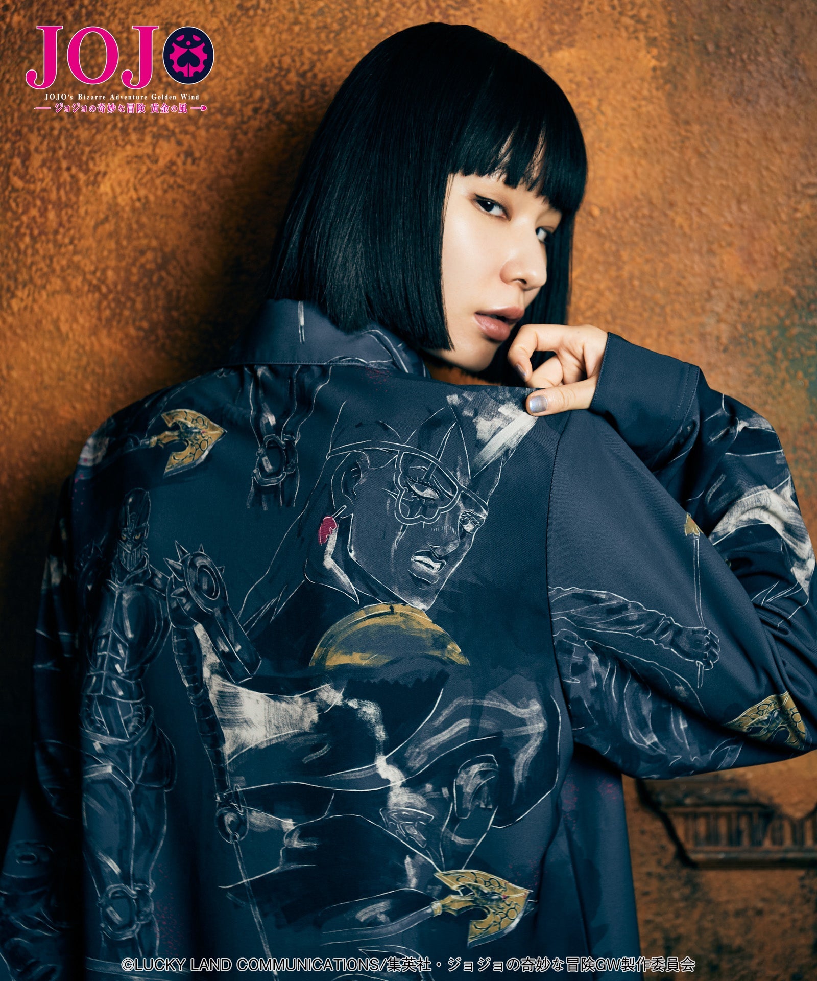 Jojo's Bizarre Adventure x Glamb Fashion Collection - Jean Pierre Polnareff's Stand Shirt [Pre-Order Nov 2026]