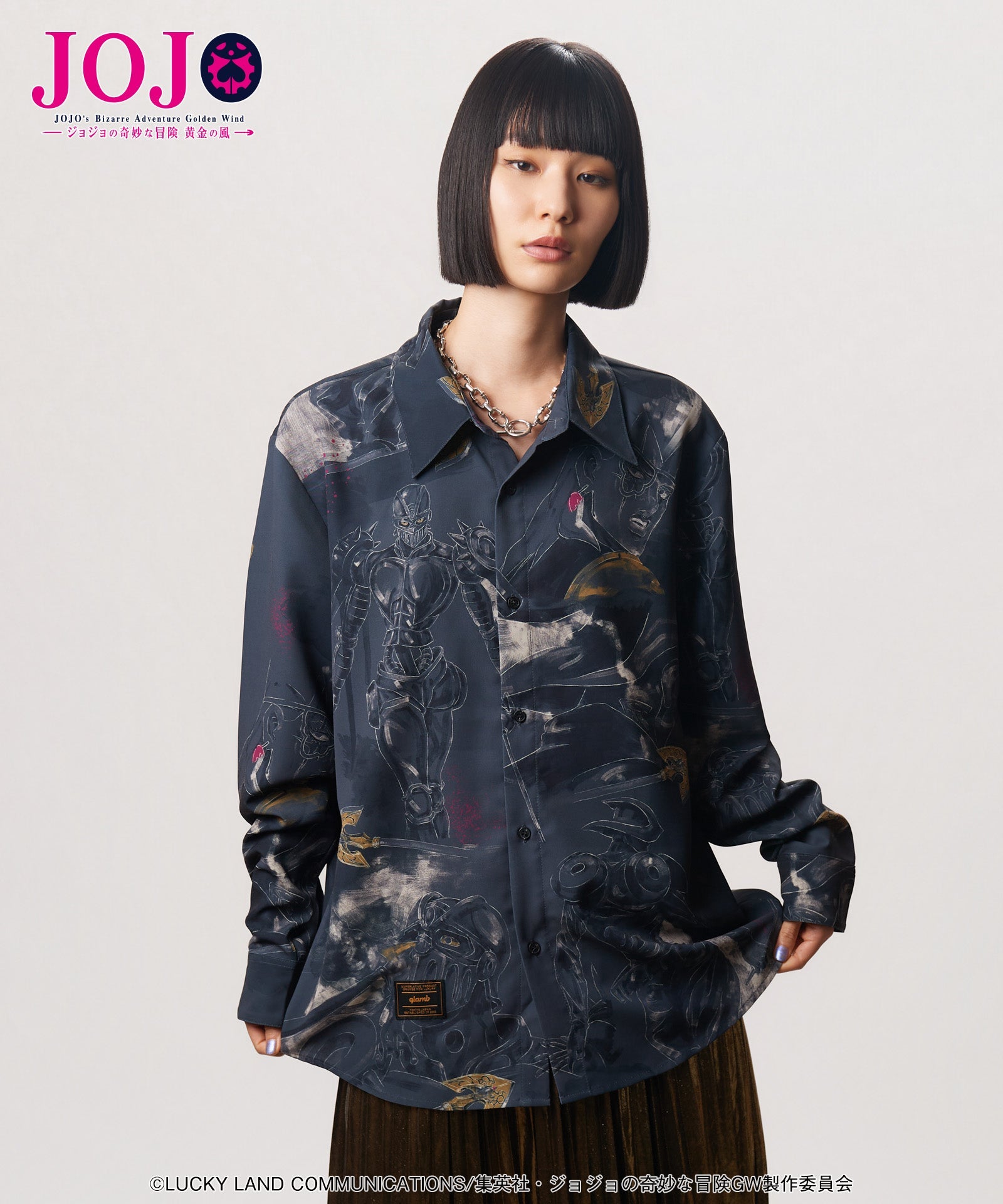 Jojo's Bizarre Adventure x Glamb Fashion Collection - Jean Pierre Polnareff's Stand Shirt [Pre-Order Nov 2026]