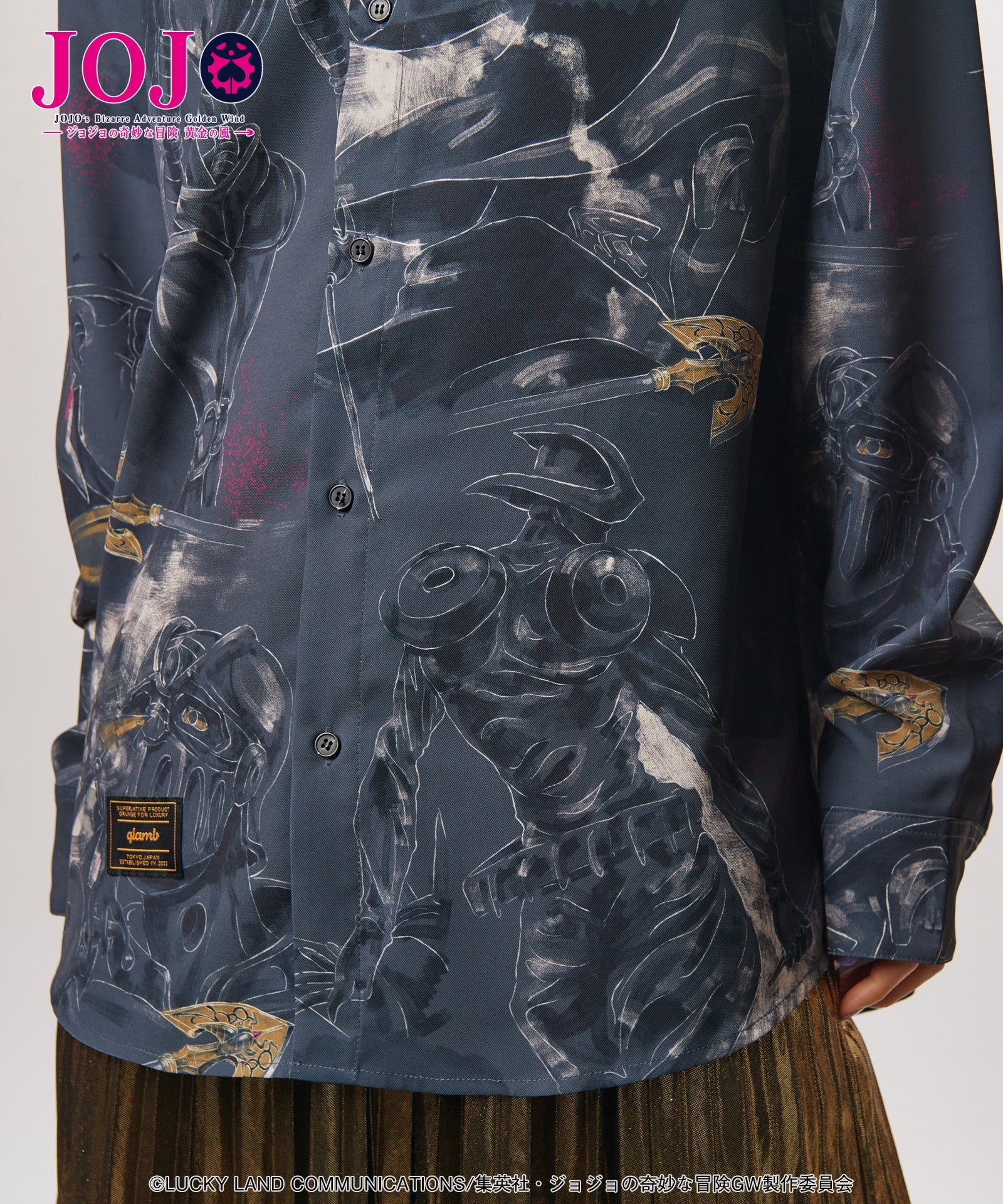 Jojo's Bizarre Adventure x Glamb Fashion Collection - Jean Pierre Polnareff's Stand Shirt [Pre-Order Nov 2026]