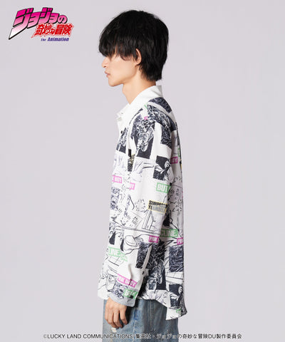 Jojo's Bizarre Adventure x Glamb Fashion Collection - Rohan Kishibe Shirt [Pre-Order Apr 2026]