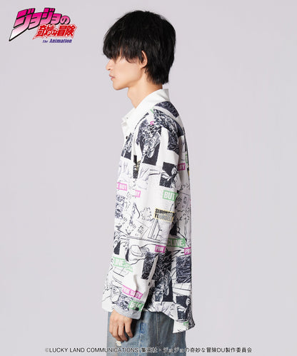 Jojo's Bizarre Adventure x Glamb Fashion Collection - Rohan Kishibe Shirt [Pre-Order Apr 2026]