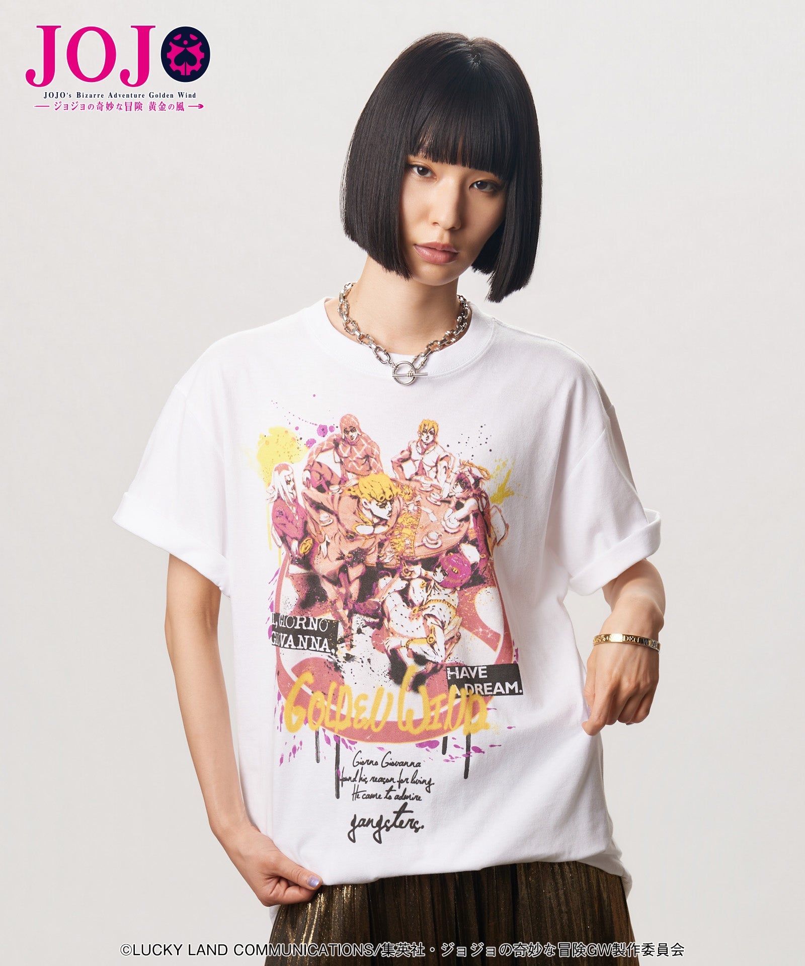 Jojo's Bizarre Adventure x Glamb Fashion Collection - Team Bucciarati T-Shirt (2 Types) [Pre-Order Nov 2026]