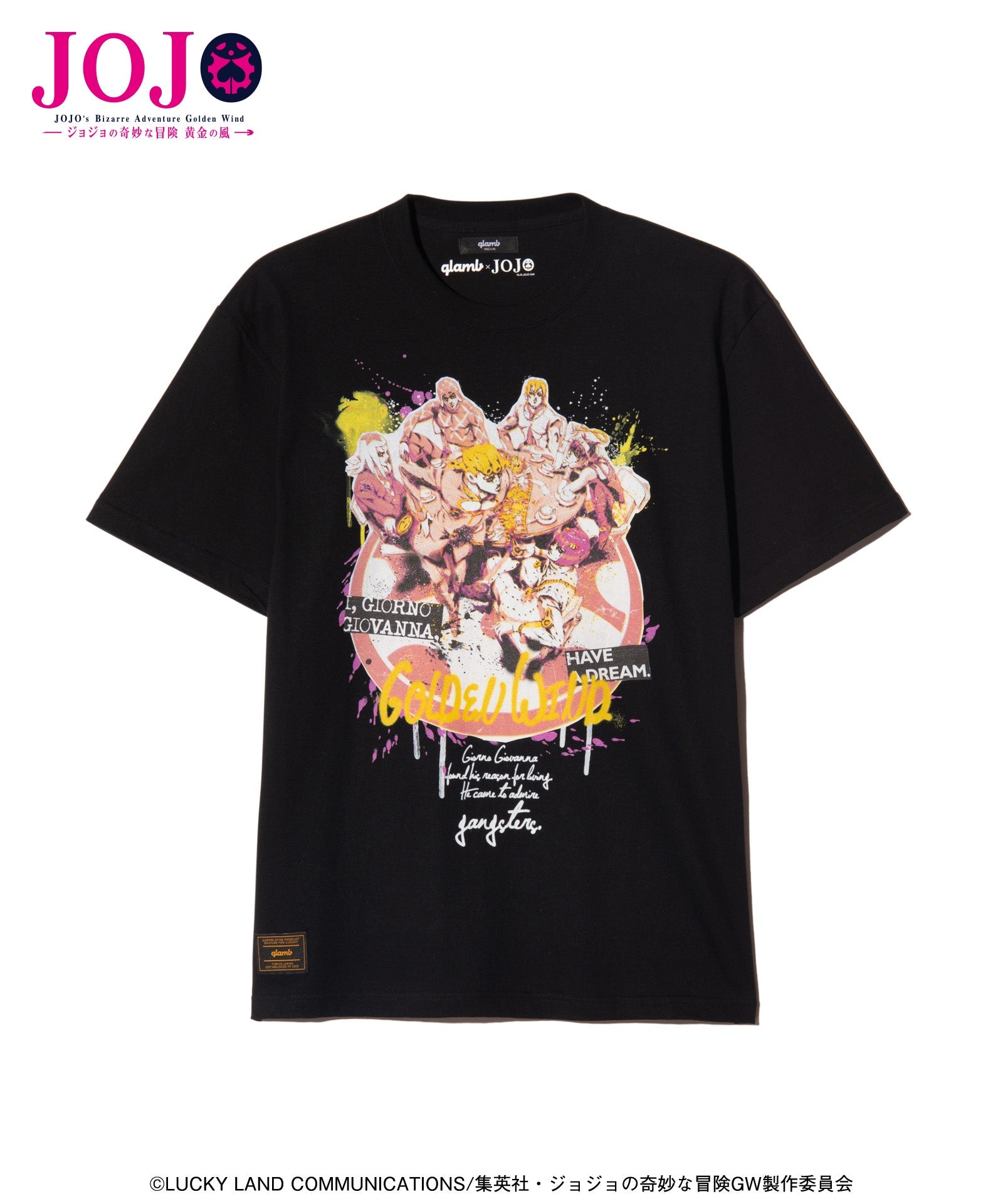 Jojo's Bizarre Adventure x Glamb Fashion Collection - Team Bucciarati T-Shirt (2 Types) [Pre-Order Nov 2026]