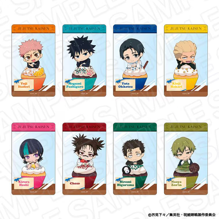 Jujutsu Kaisen CAFE STAND Event- Clear Card Cupcake Ver. Complete Set of 8 Types [Pre-Order Jun 2026]
