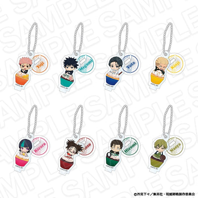 Jujutsu Kaisen CAFE STAND Event- Acrylic Keychain With Stand Cupcake Ver. Complete Set of 8 Types  [Pre-Order Jun 2026]