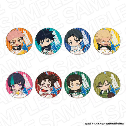 Jujutsu Kaisen CAFE STAND Event- Hologram Can Badge Cupcake Ver. Complete Set of 8 Types [Pre-Order Jun 2026]