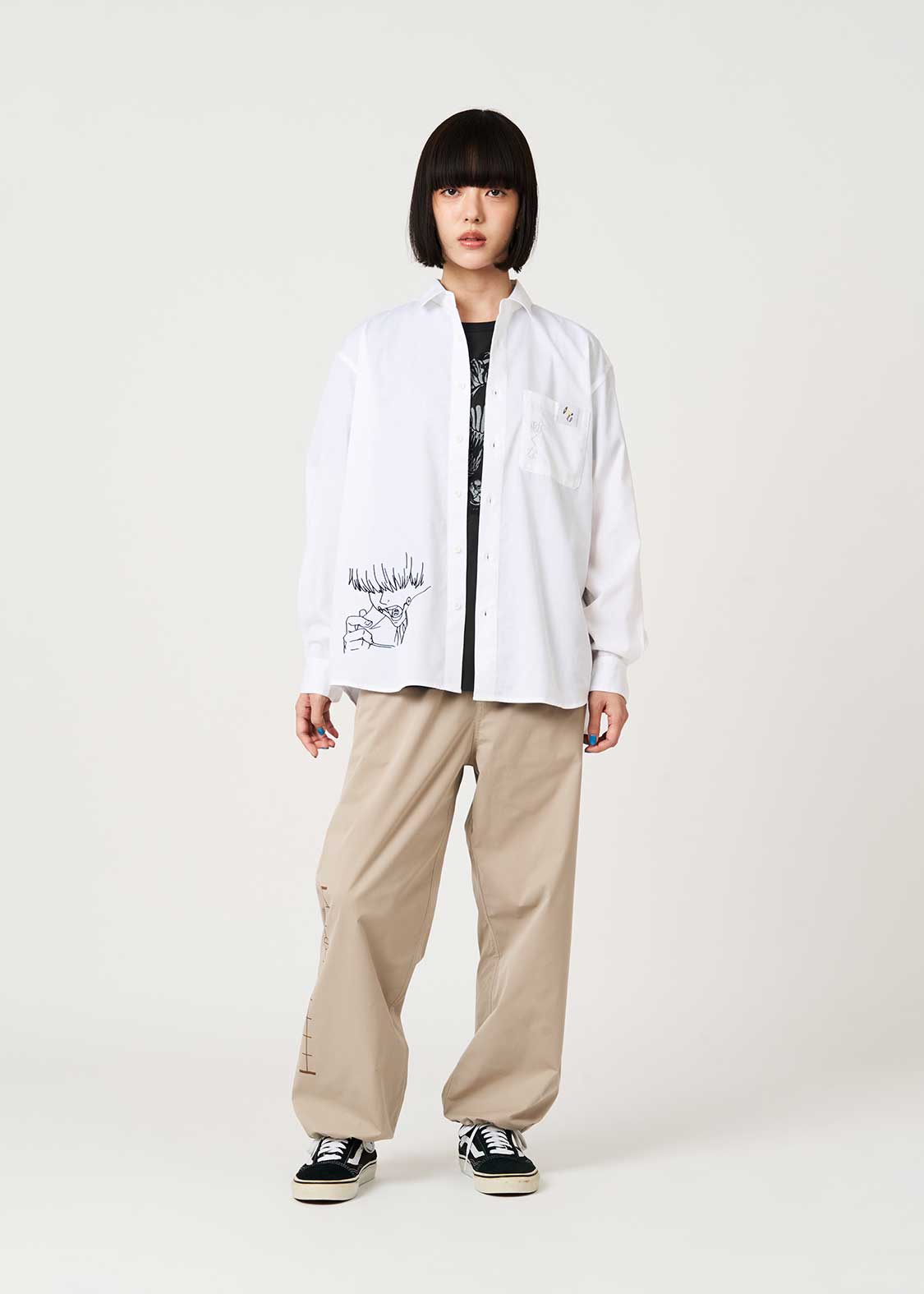 Jujutsu Kaisen X Graniph Fashion Collection - Don’t Move Loose Fit Shirt [Release Aug 25 2026]
