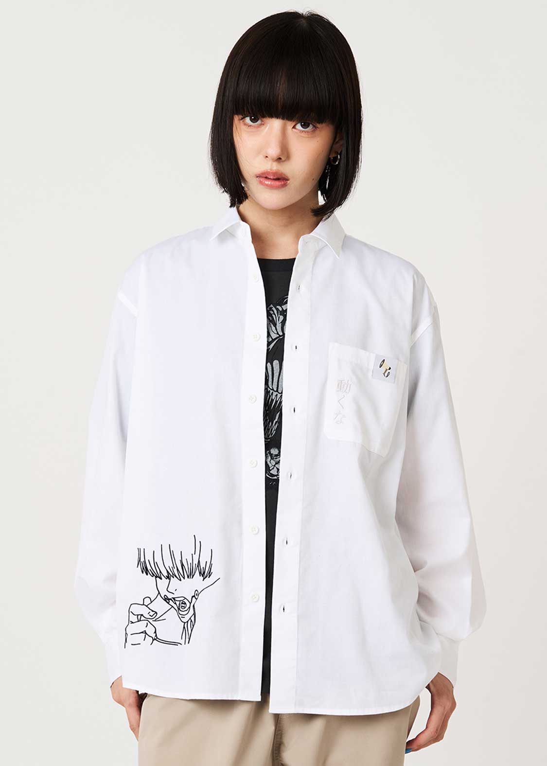 Jujutsu Kaisen X Graniph Fashion Collection - Don’t Move Loose Fit Shirt [Release Aug 25 2026]