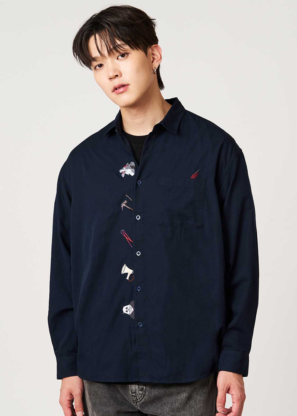 Jujutsu Kaisen X Graniph Fashion Collection - First-Years and Second-Years Loose Fit Shirt [Release Aug 25 2026]