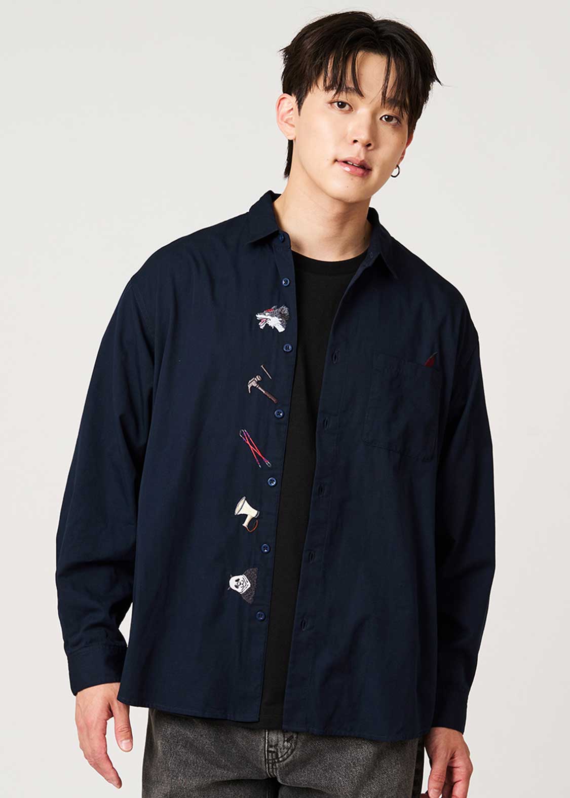 Jujutsu Kaisen X Graniph Fashion Collection - First-Years and Second-Years Loose Fit Shirt [Release Aug 25 2026]