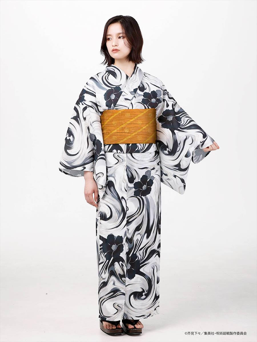 Jujutsu Kaisen Hidden Inventory / Prematured Death Furifu Women's Yukata + Heko Obi Set - Geto Suguru