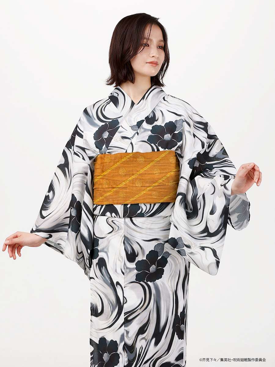 Jujutsu Kaisen Hidden Inventory / Prematured Death Furifu Women's Yukata + Heko Obi Set - Geto Suguru