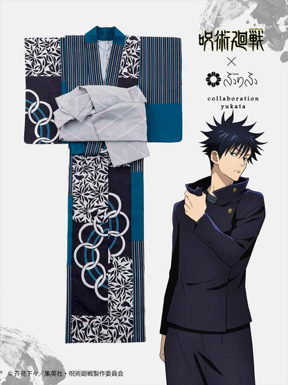 Jujutsu Kaisen Hidden Inventory / Prematured Death Furifu Women's Yukata + Heko Obi Set - Megumi Fushiguro
