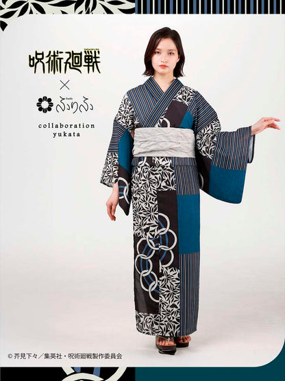 Jujutsu Kaisen Hidden Inventory / Prematured Death Furifu Women's Yukata + Heko Obi Set - Megumi Fushiguro