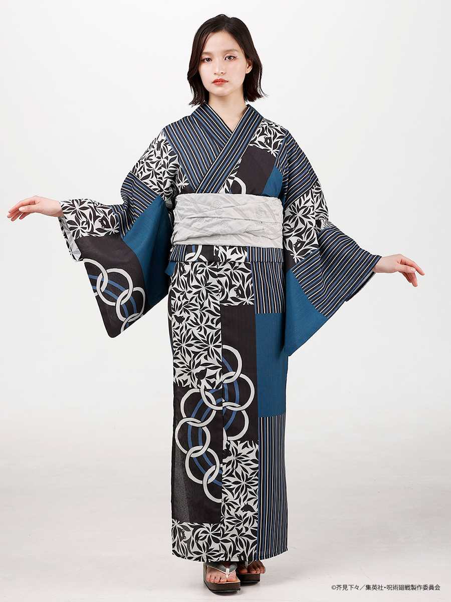 Jujutsu Kaisen Hidden Inventory / Prematured Death Furifu Women's Yukata + Heko Obi Set - Megumi Fushiguro