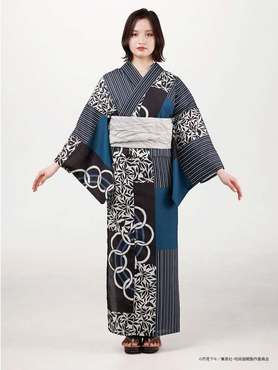 Jujutsu Kaisen Hidden Inventory / Prematured Death Furifu Women's Yukata + Heko Obi Set - Megumi Fushiguro