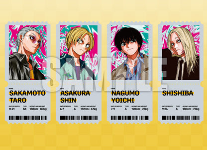 Jump Giga 2025 Spring Sakamoto Days + Poster + Double-Sided Coasters + Clear Cards + My Hero Academia and Vigilantes Stickers + My Hero Academia Vigilantes Poster