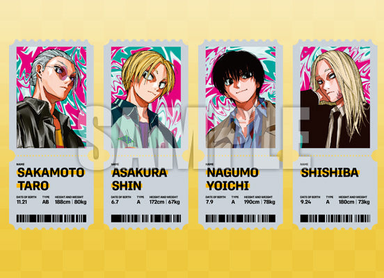 Jump Giga 2025 Spring Sakamoto Days + Poster + Double-Sided Coasters + Clear Cards + My Hero Academia and Vigilantes Stickers + My Hero Academia Vigilantes Poster