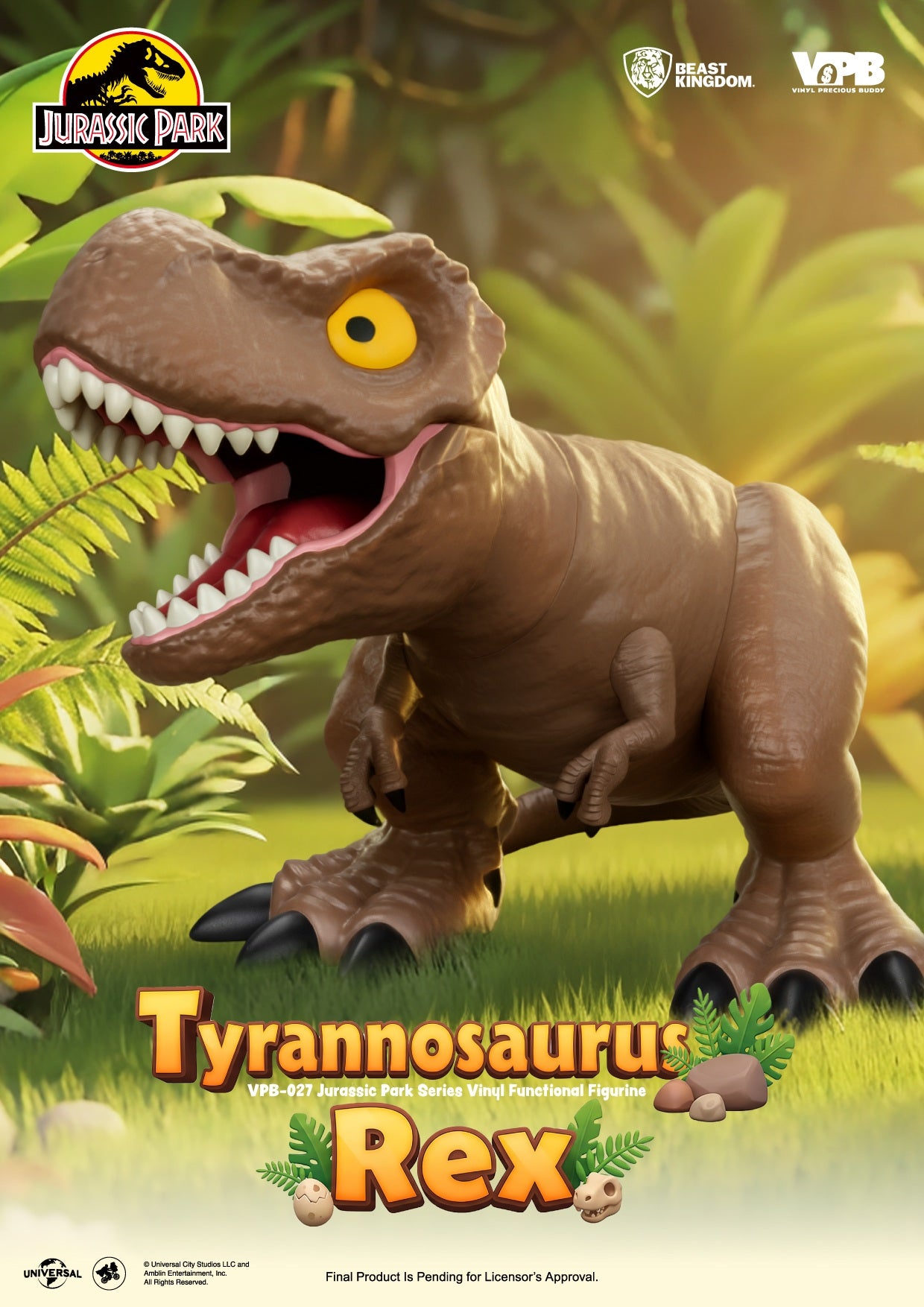 Jurassic World Series - Tyrannosaurus Rex Vinyl Functional Figure [Pre-order Dec 2026]