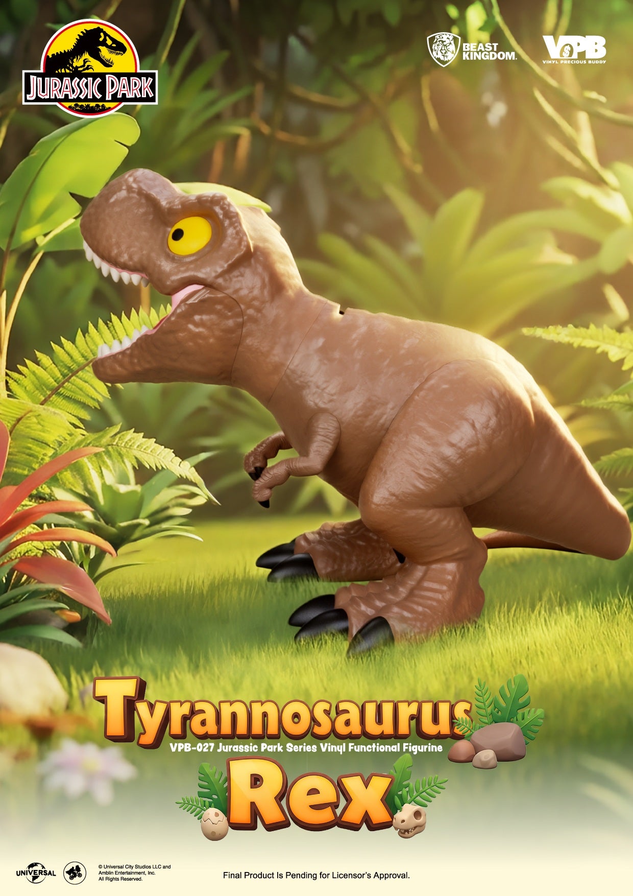 Jurassic World Series - Tyrannosaurus Rex Vinyl Functional Figure [Pre-order Dec 2026]