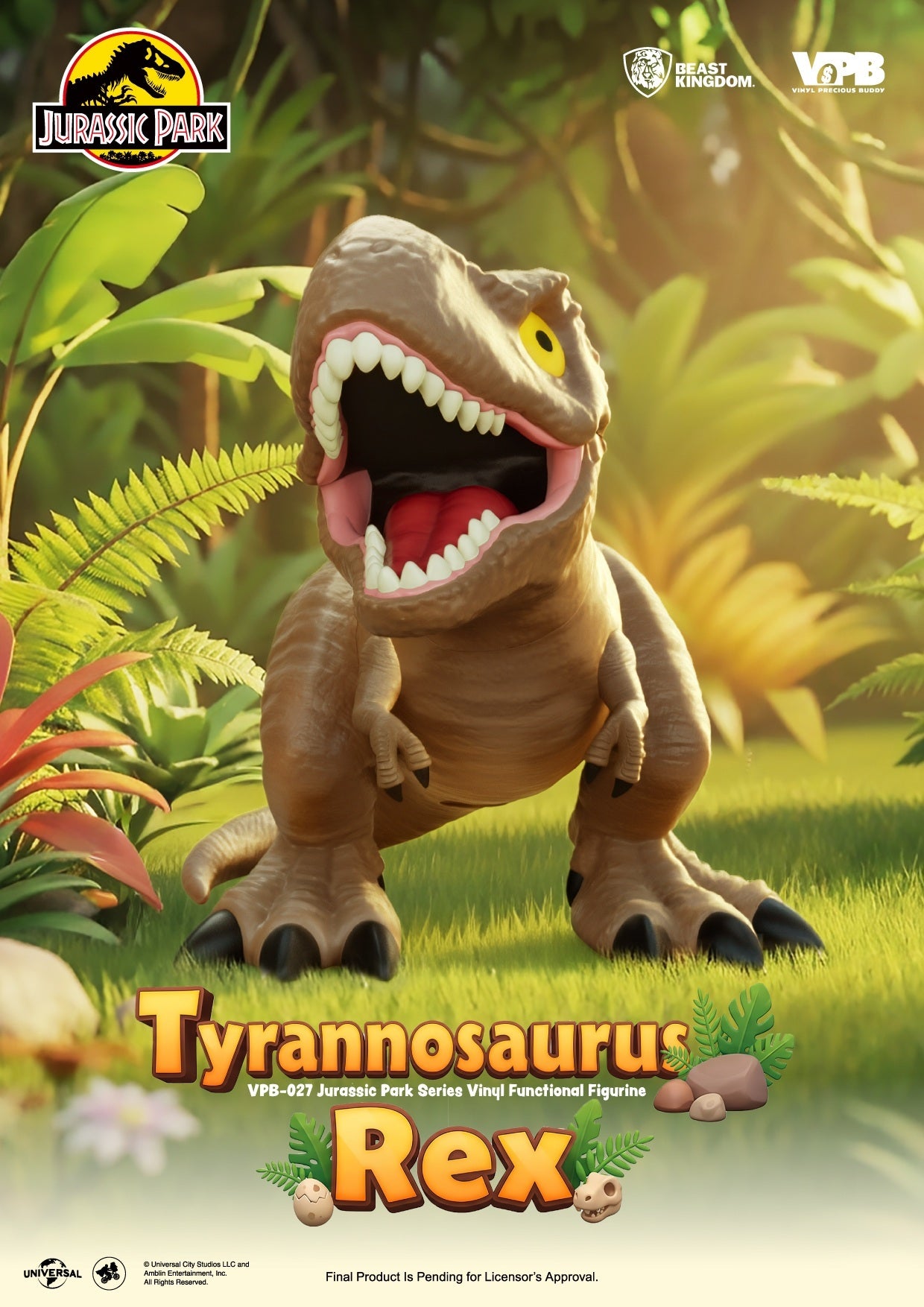 Jurassic World Series - Tyrannosaurus Rex Vinyl Functional Figure [Pre-order Dec 2026]