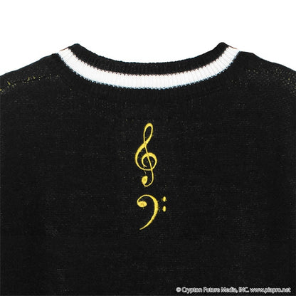 Kagamine Rin & Len x Listen Flavor - Kagamine Rin & Len V-neck knit Black