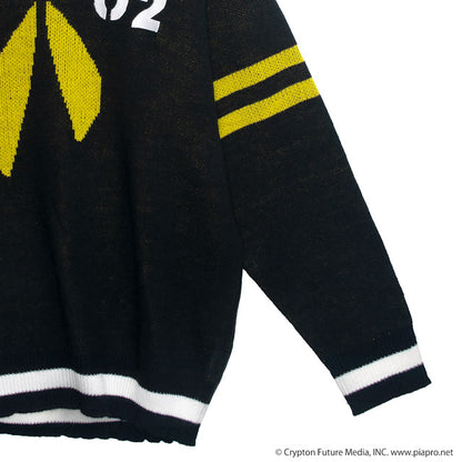Kagamine Rin & Len x Listen Flavor - Kagamine Rin & Len V-neck knit Black