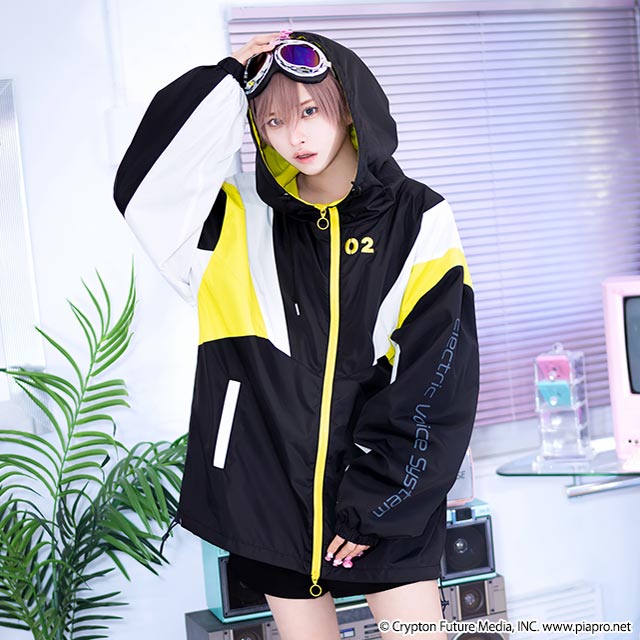 rin ジャケット Kagamine Rin & Len x Listen Flavor - Mountain Parka Black