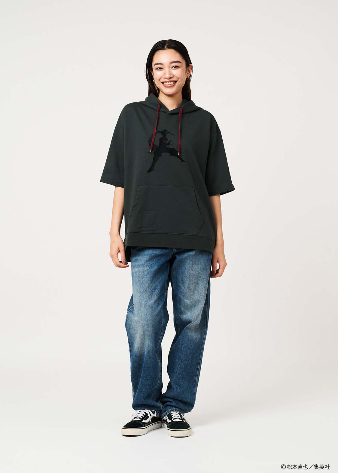 Kaiju No. 8 x Graniph Fashion Collection - Number 10 Big Silhouette Short-Sleeved Hoodie [Release May 12, 2026]