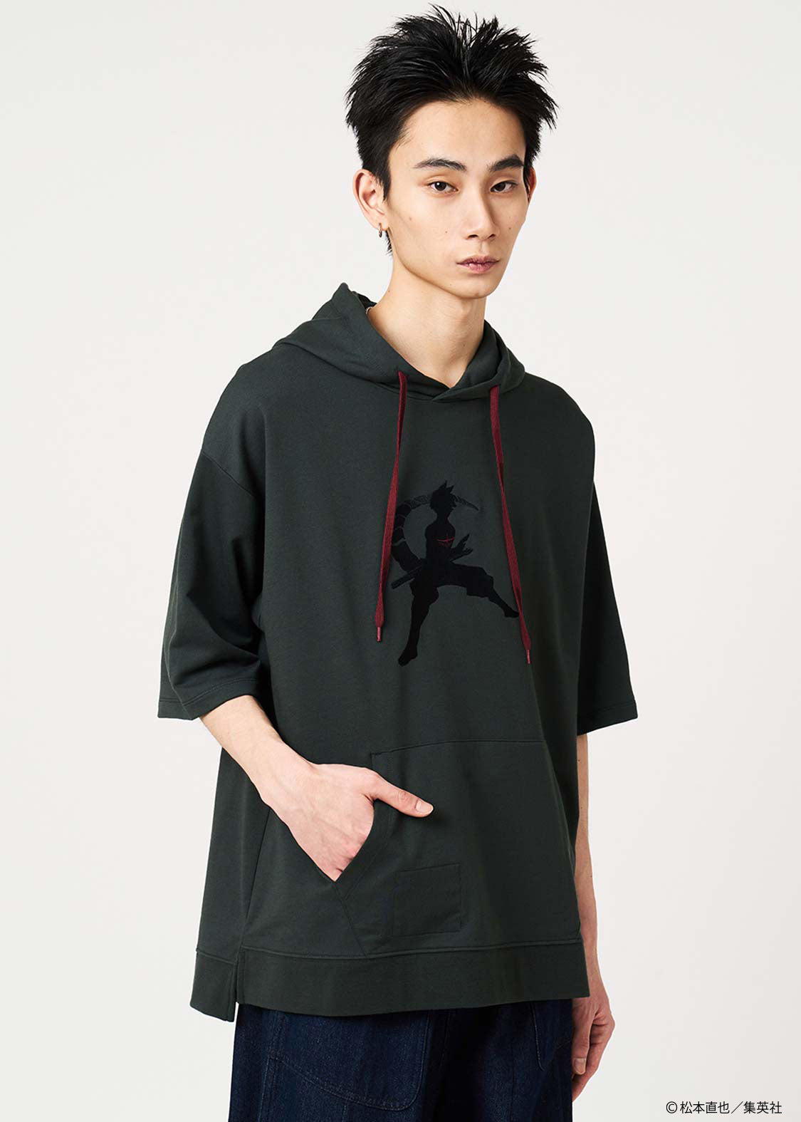 Kaiju No. 8 x Graniph Fashion Collection - Number 10 Big Silhouette Short-Sleeved Hoodie [Release May 12, 2026]