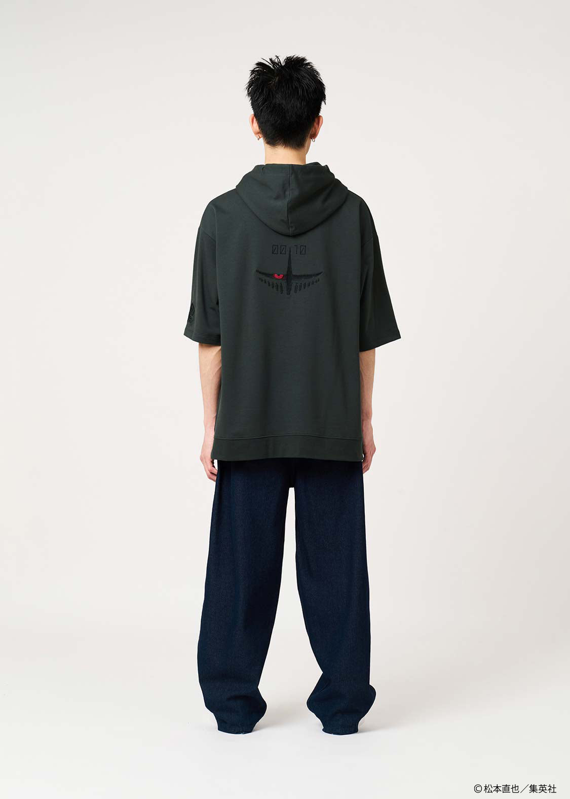 Kaiju No. 8 x Graniph Fashion Collection - Number 10 Big Silhouette Short-Sleeved Hoodie [Release May 12, 2026]