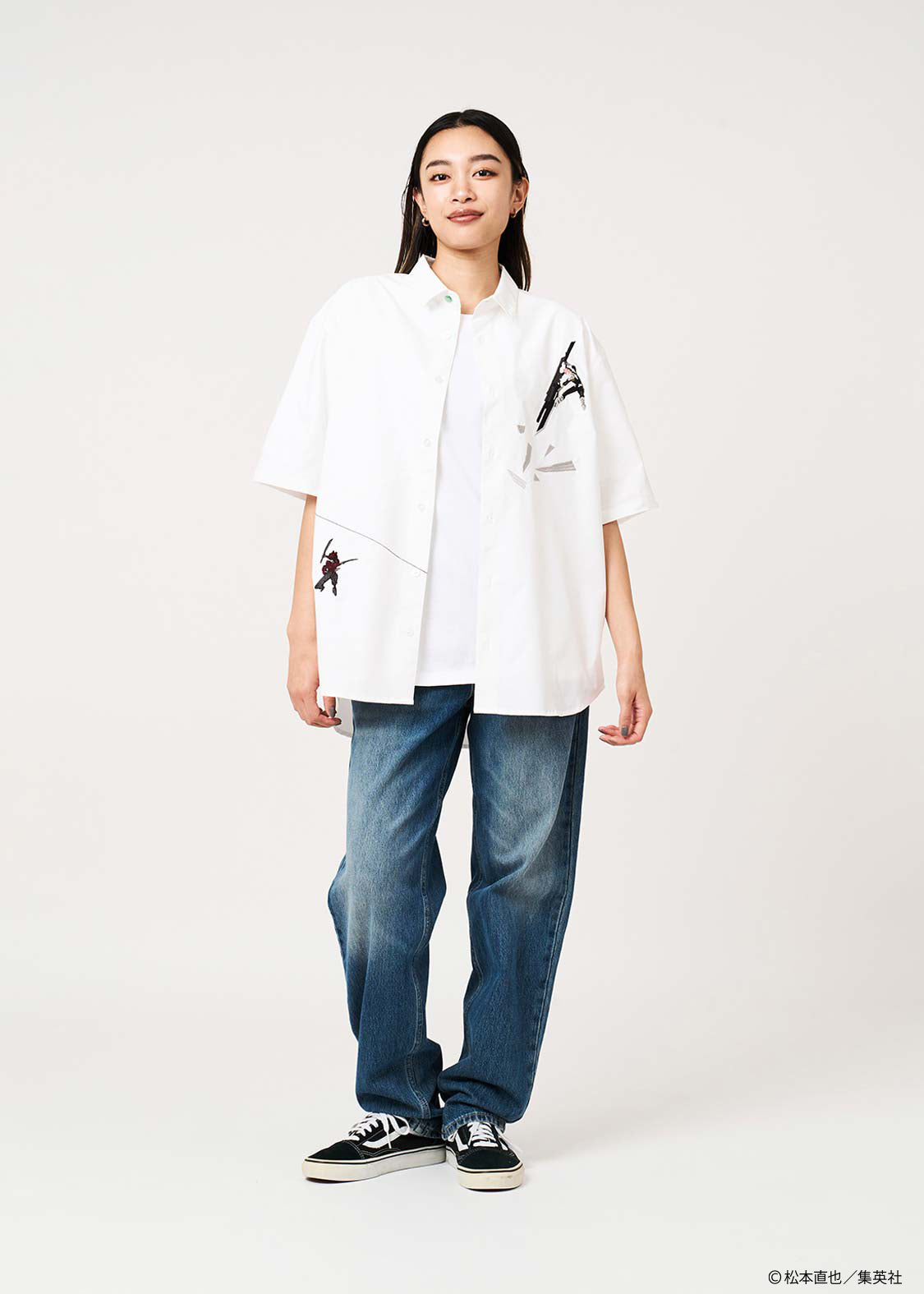 Kaiju No. 8 x Graniph Fashion Collection - Top Two in Close Combat Loose Fit Short Sleeve Shirt [Release May 12, 2026]