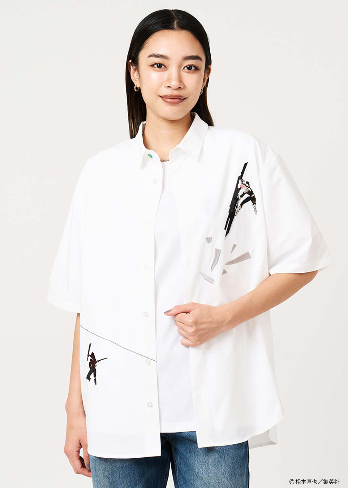 Kaiju No. 8 x Graniph Fashion Collection - Top Two in Close Combat Loose Fit Short Sleeve Shirt [Release May 12, 2026]