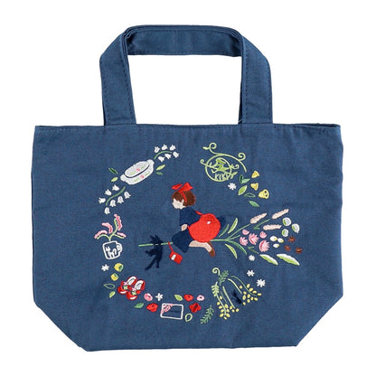 Kiki's Delivery Service - Flower Wreath Embroidery Series Lunch Tote Bag