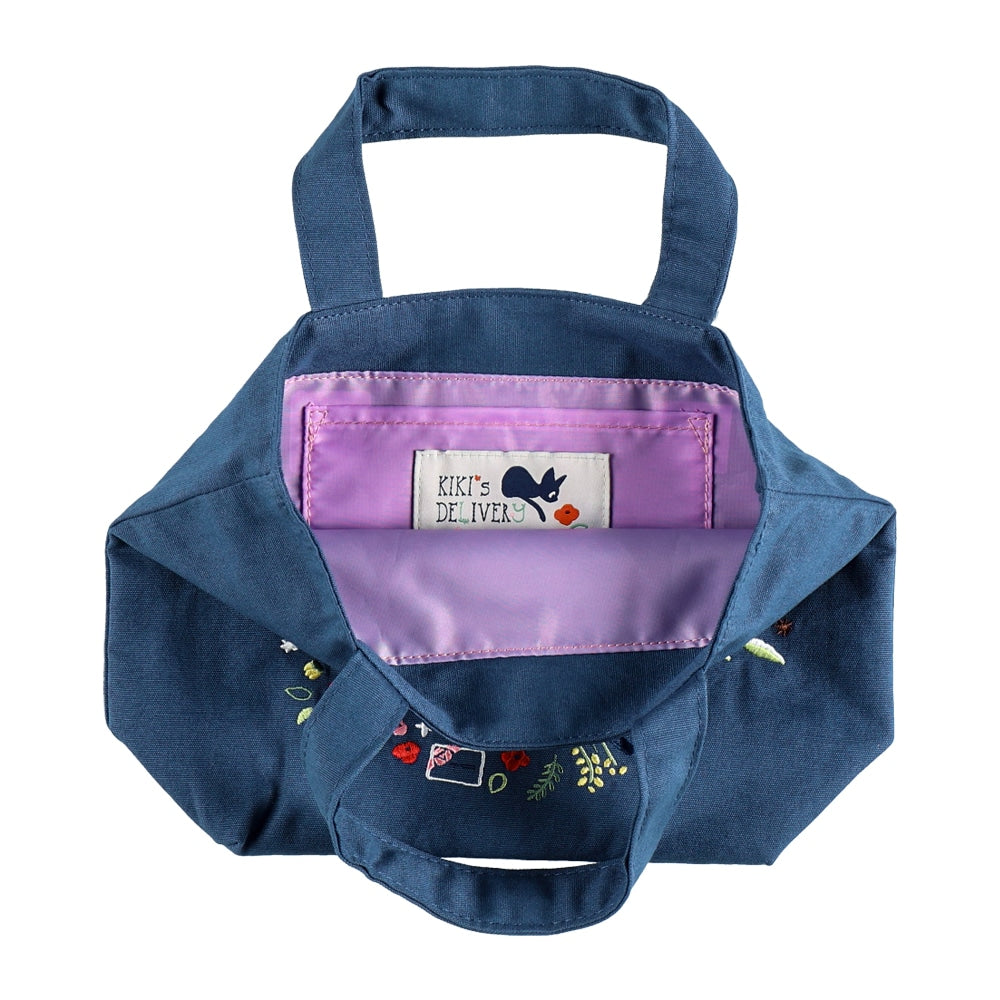 Kiki's Delivery Service - Flower Wreath Embroidery Series Lunch Tote Bag