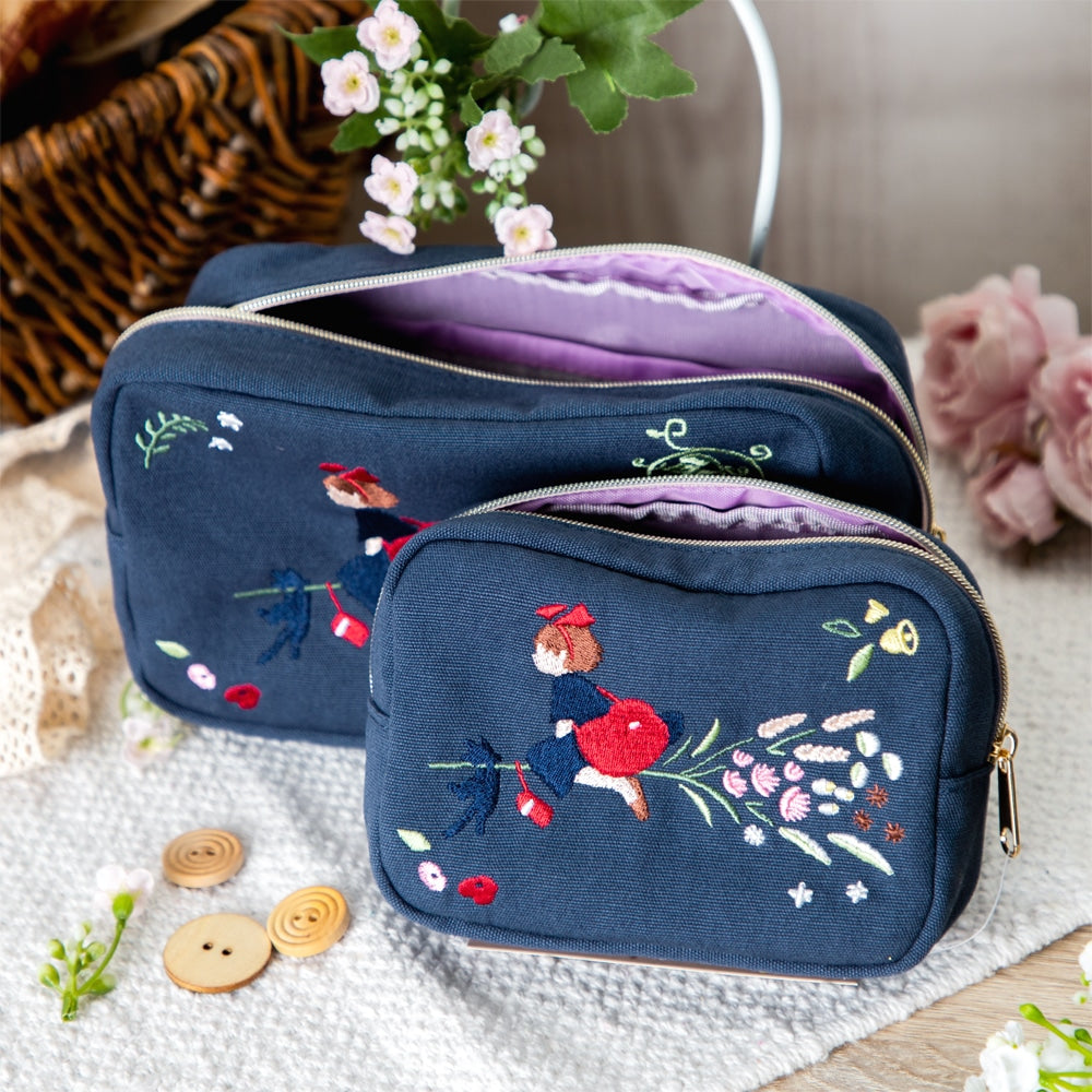 Kiki's Delivery Service - Flower Wreath Embroidery Series Mini Pouch