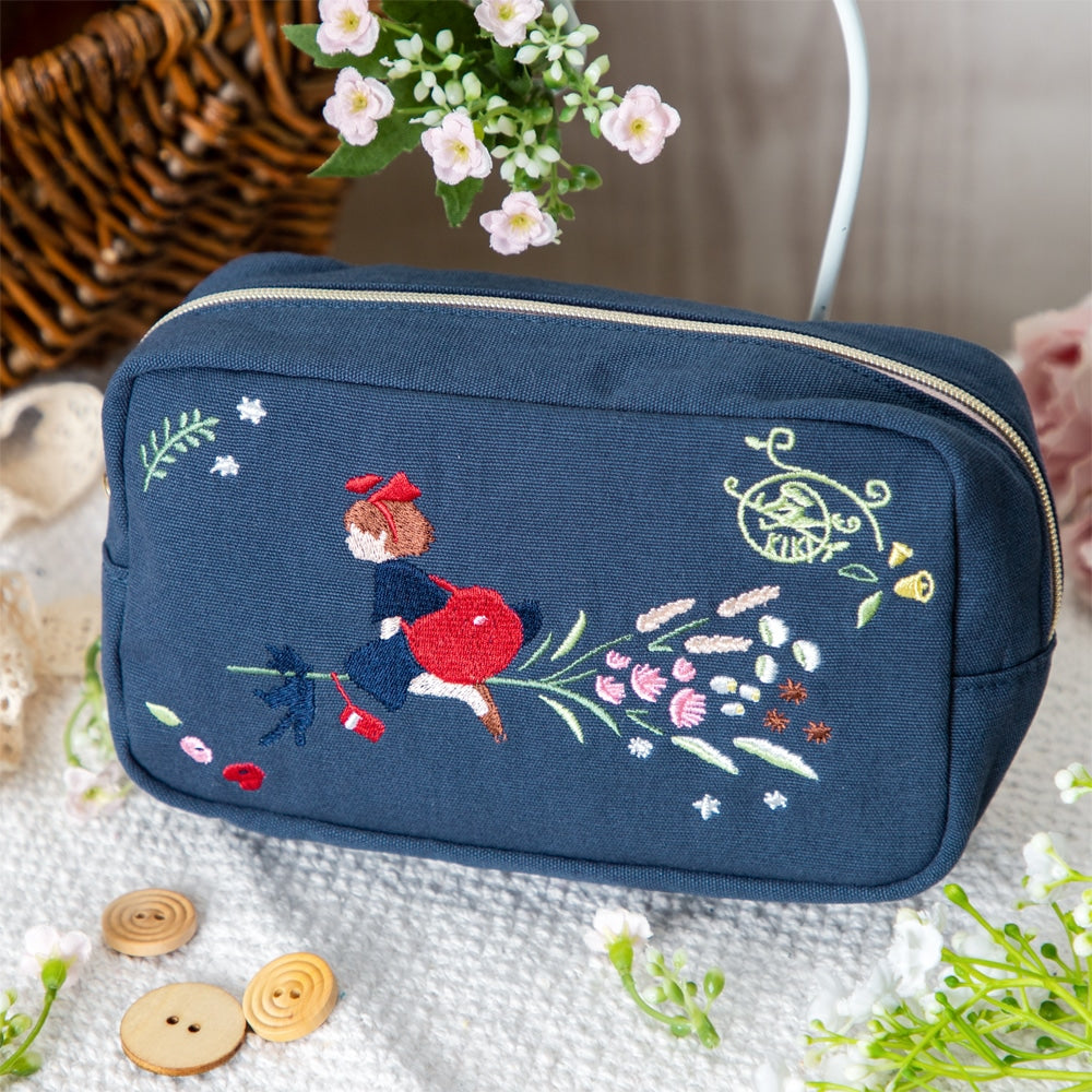 Kiki's Delivery Service - Flower Wreath Embroidery Series Square Pouch