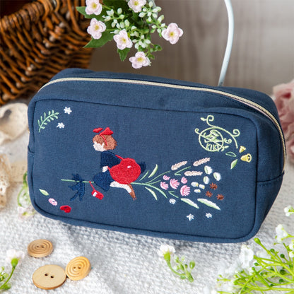 Kiki's Delivery Service - Flower Wreath Embroidery Series Square Pouch