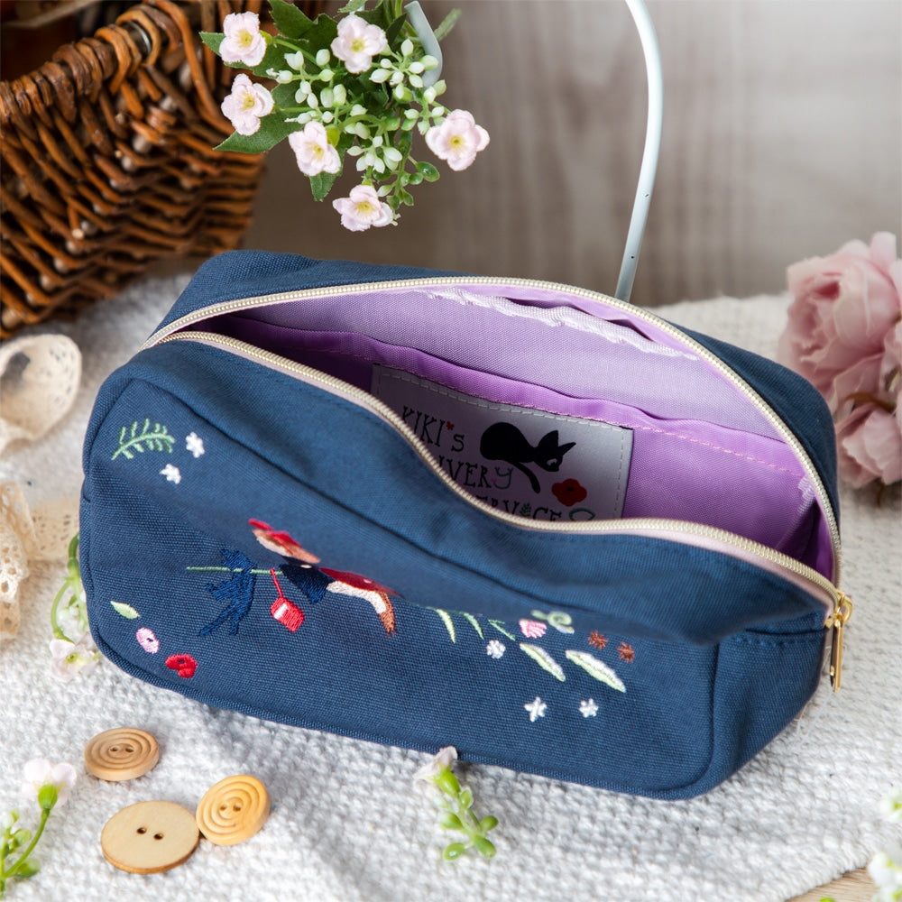 Kiki's Delivery Service - Flower Wreath Embroidery Series Square Pouch