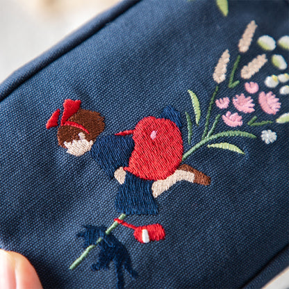 Kiki's Delivery Service - Flower Wreath Embroidery Series Square Pouch