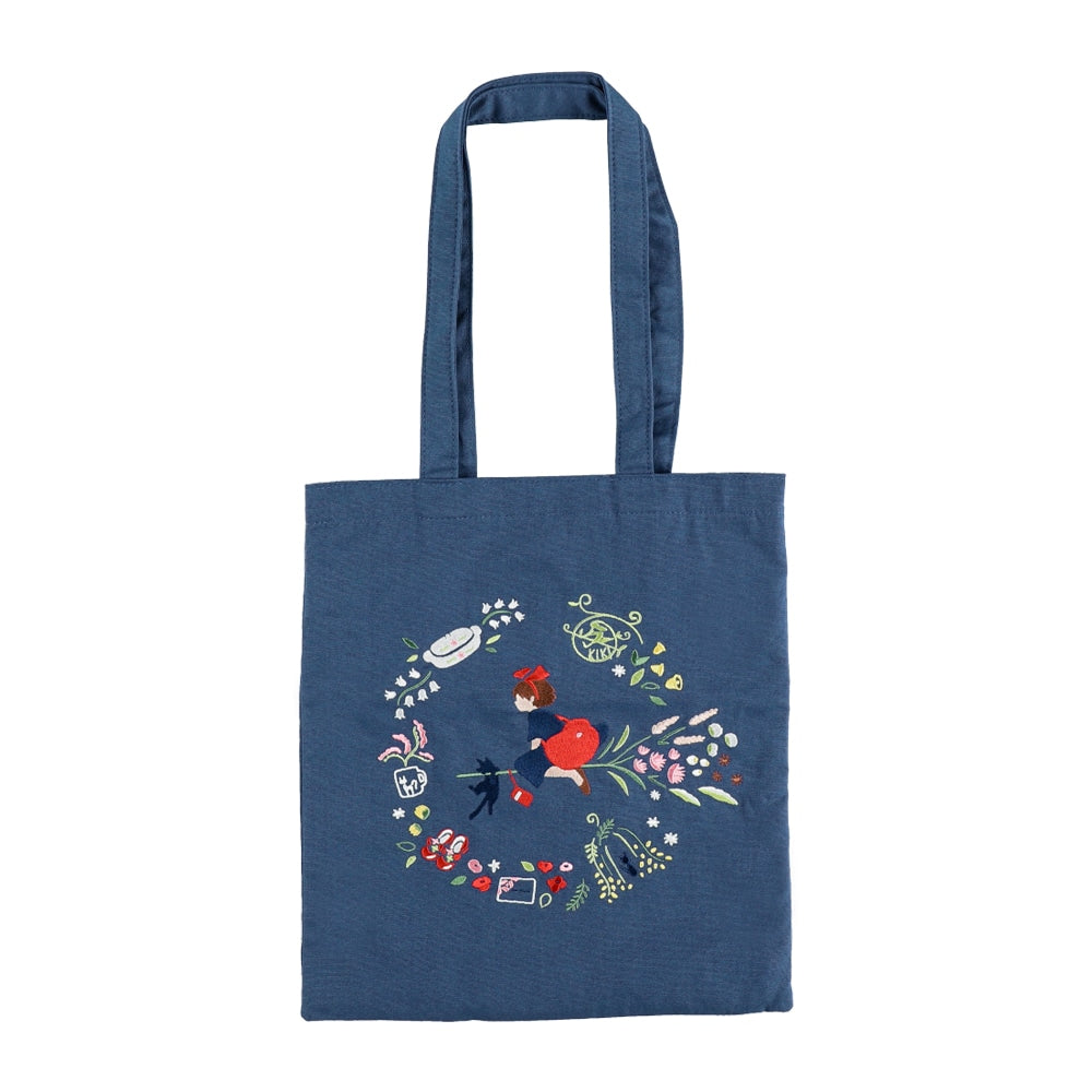 Kiki's Delivery Service - Flower Wreath Embroidery Series Tote Bag