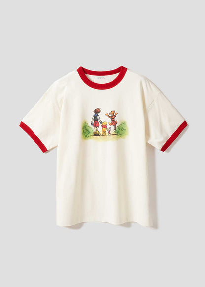 Kingdom Hearts X Graniph Fashion Collection - 100 Acre Wood Big Silhouette Trim T-shirt [Release Jun 16 2026]