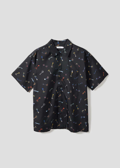 Kingdom Hearts X Graniph Fashion Collection - Keyblade Big Silhouette Politoro Short Sleeve Shirt [Release Jun 16 2026]