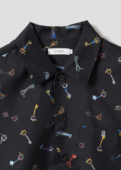Kingdom Hearts X Graniph Fashion Collection - Keyblade Big Silhouette Politoro Short Sleeve Shirt [Release Jun 16 2026]