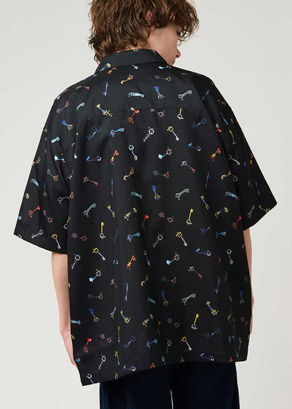 Kingdom Hearts X Graniph Fashion Collection - Keyblade Big Silhouette Politoro Short Sleeve Shirt [Release Jun 16 2026]