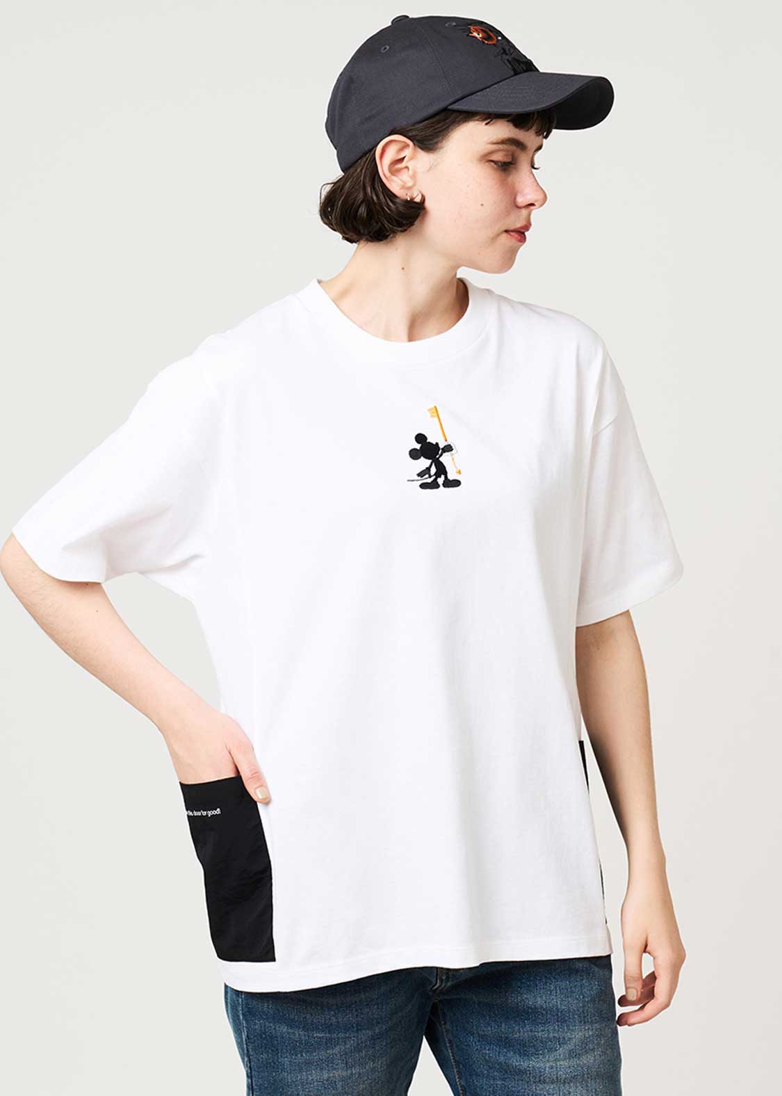 Kingdom Hearts X Graniph Fashion Collection - Let’s Close This Door For Good Side Pocket Big Silhouette T-Shirt [Release Jun 16 2026]