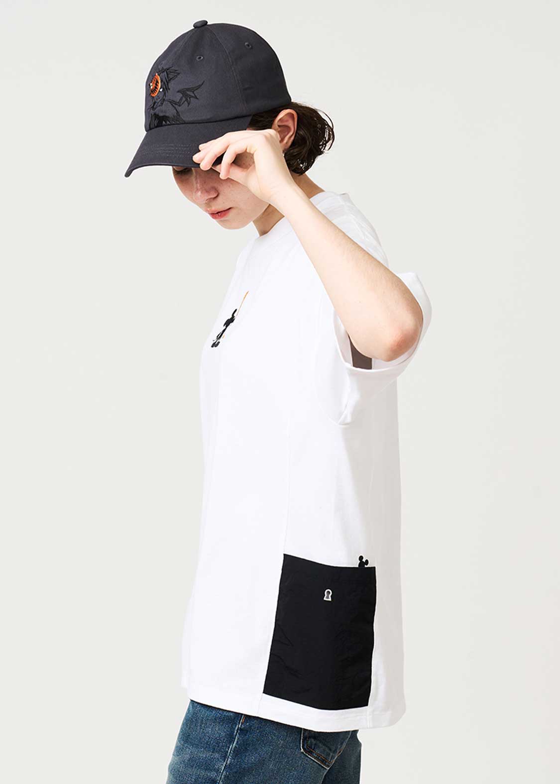 Kingdom Hearts X Graniph Fashion Collection - Let’s Close This Door For Good Side Pocket Big Silhouette T-Shirt [Release Jun 16 2026]
