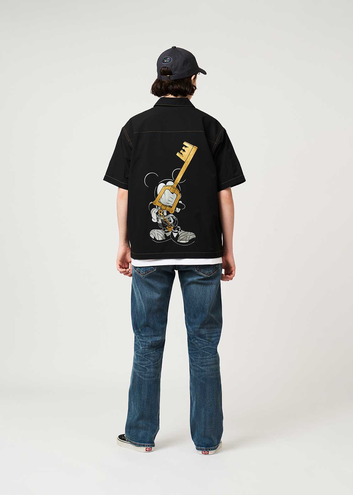 Kingdom Hearts X Graniph Fashion Collection - May My Heart Be My Guiding Key Big Silhouette Short Sleeved Shirt [Release Jun 16 2026]