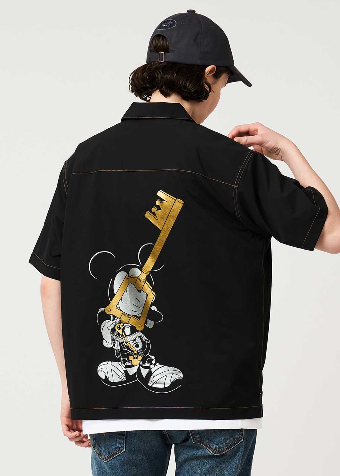 Kingdom Hearts X Graniph Fashion Collection - May My Heart Be My Guiding Key Big Silhouette Short Sleeved Shirt [Release Jun 16 2026]